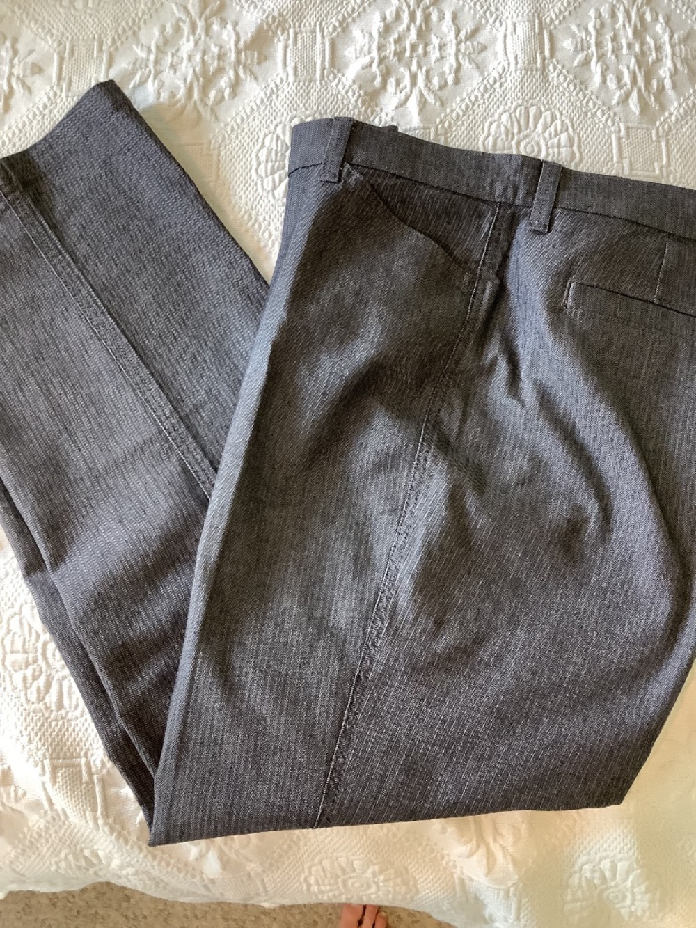 Riders by Lee Grey Herringbone striped Slacks 16P